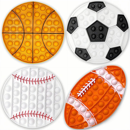 QETRABONE football push bubble fidget toy for focus and tactile engagement