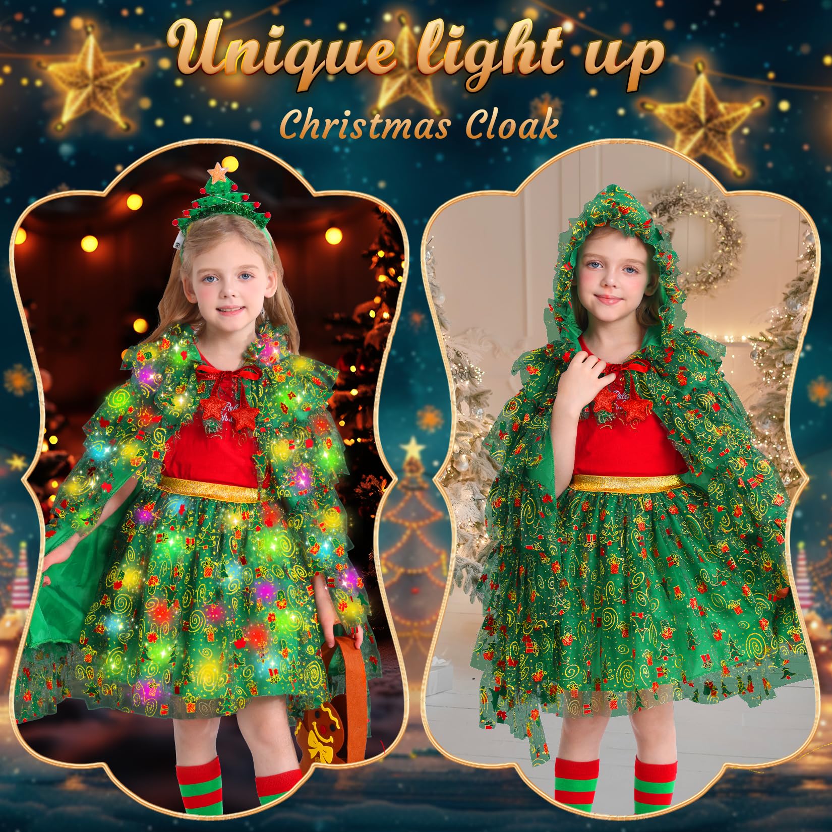 Qezny LED strings on the skirt are removable for easy care and washing.