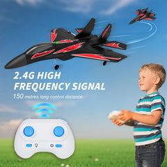 QFCST foam RC plane with LED lights improves night-time visibility.