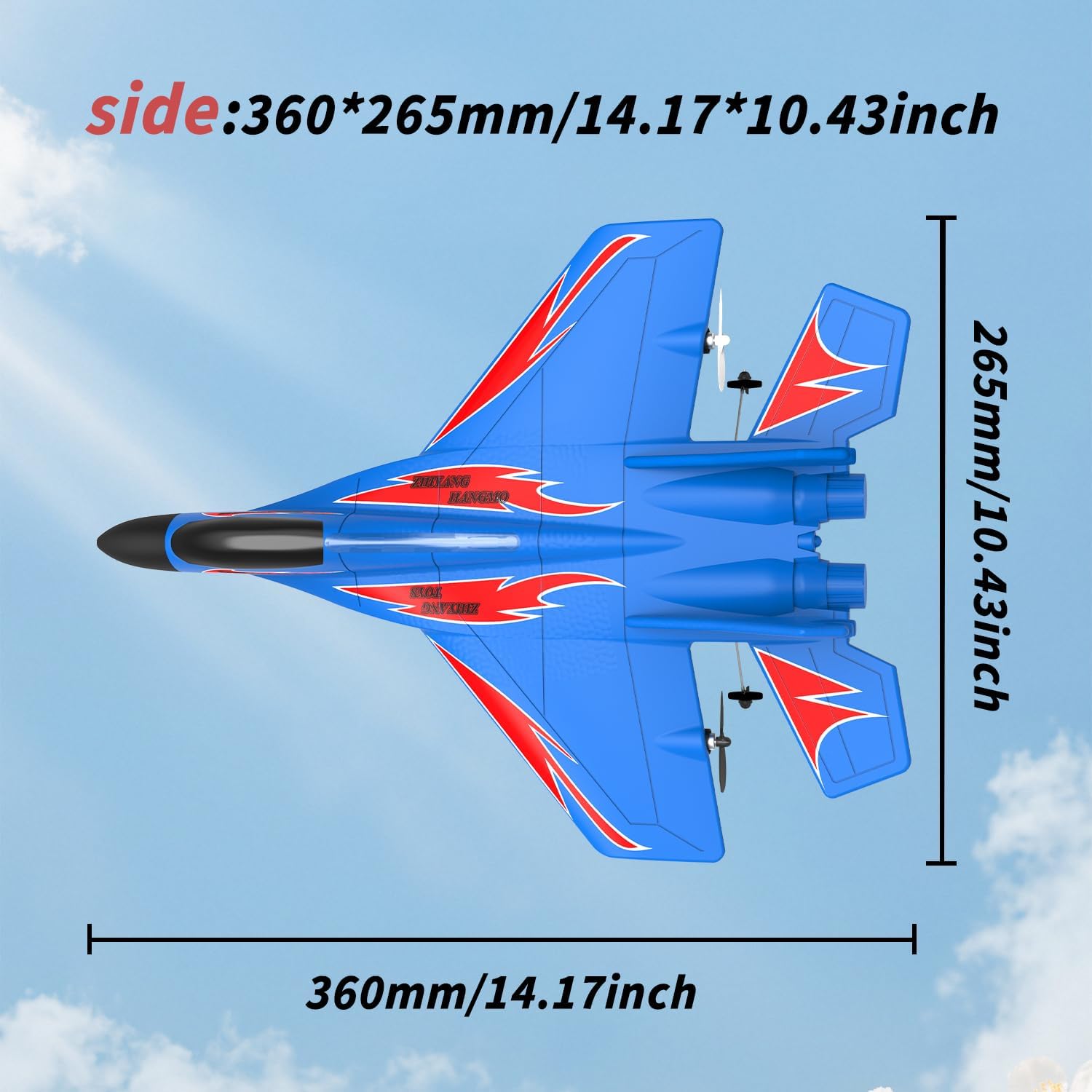 QFCST foam RC plane quick assembly for airborne action in minutes.
