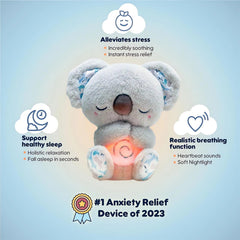 QFCST Relief Koala with musical lights provides gentle melodies for nighttime relaxation.