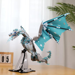 QFJ Ice Dragon stand included provides stable display.