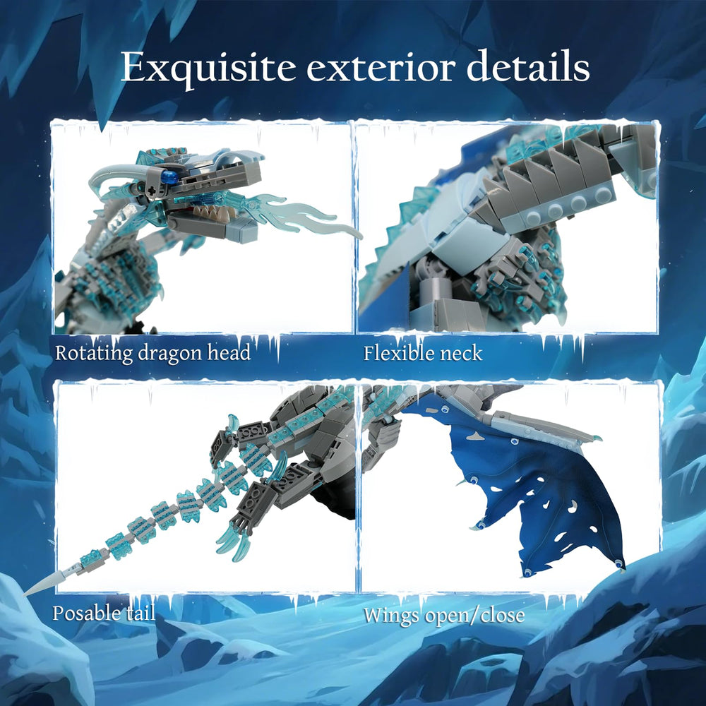 QFJ Ice Dragon tail adjustment for pose customization.