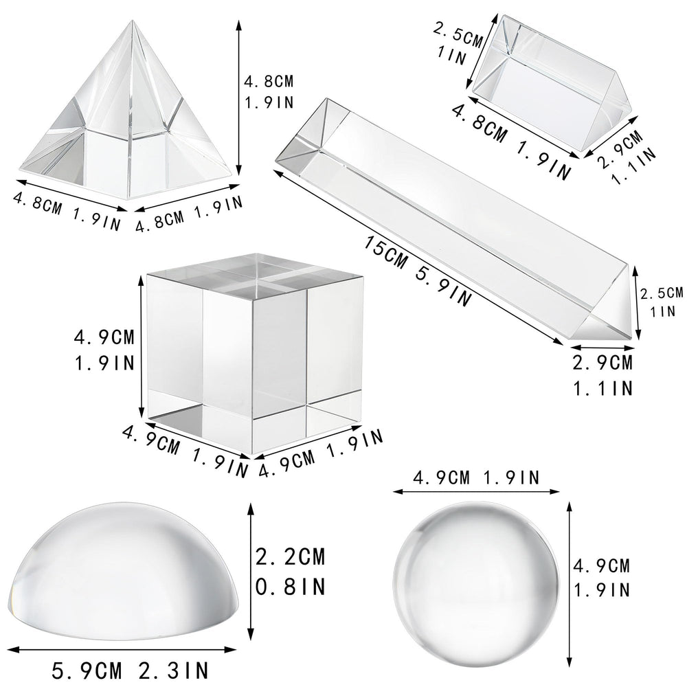 QFkris 150mm triangular prism widening color dispersion for dramatic visuals.
