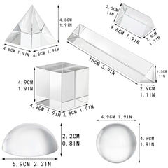 QFkris 150mm triangular prism widening color dispersion for dramatic visuals.