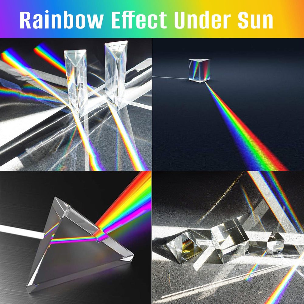 QFkris crystal cube used to reflect colored light for art shots.