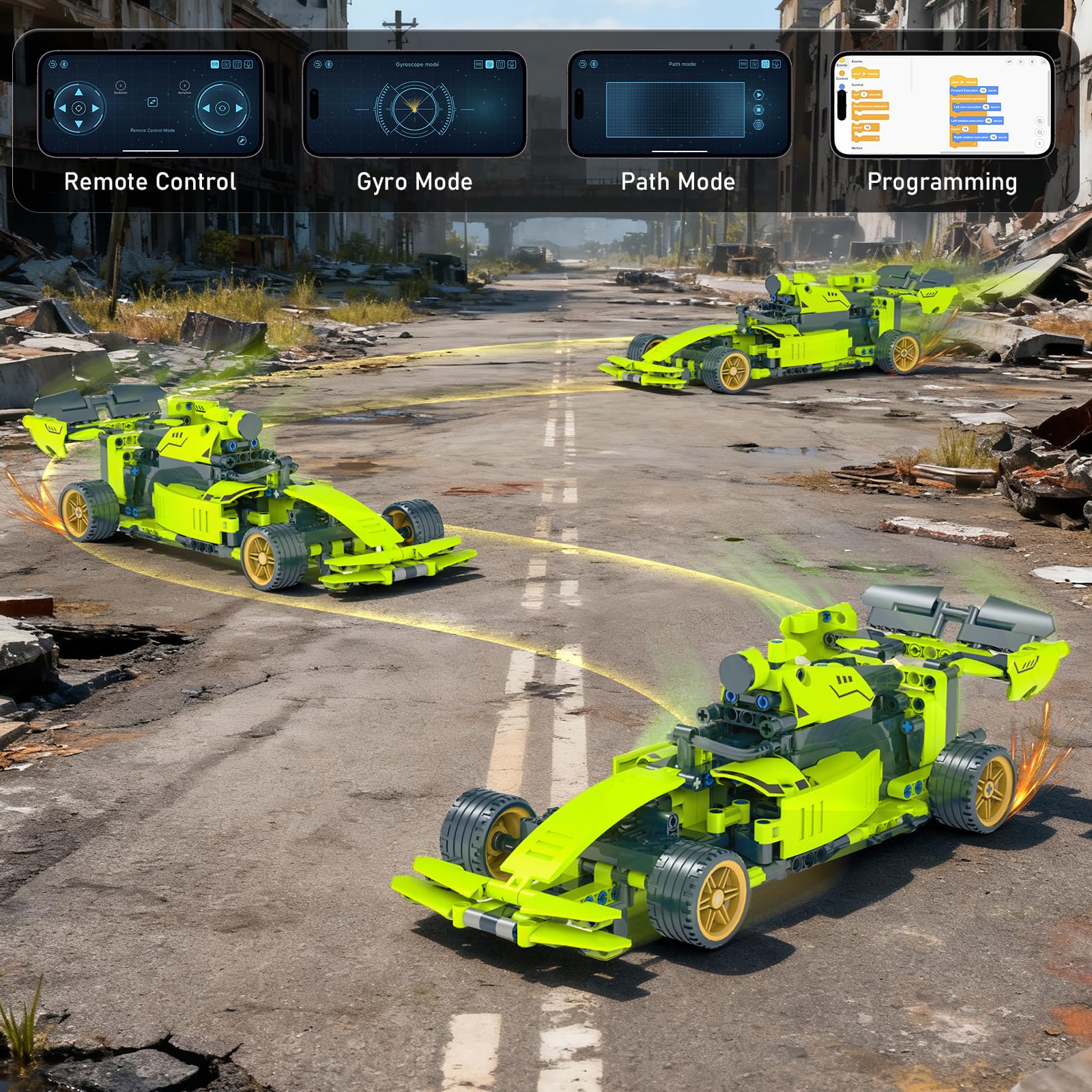QHECTTY app control interface demonstrates beginner-friendly coding and customization.