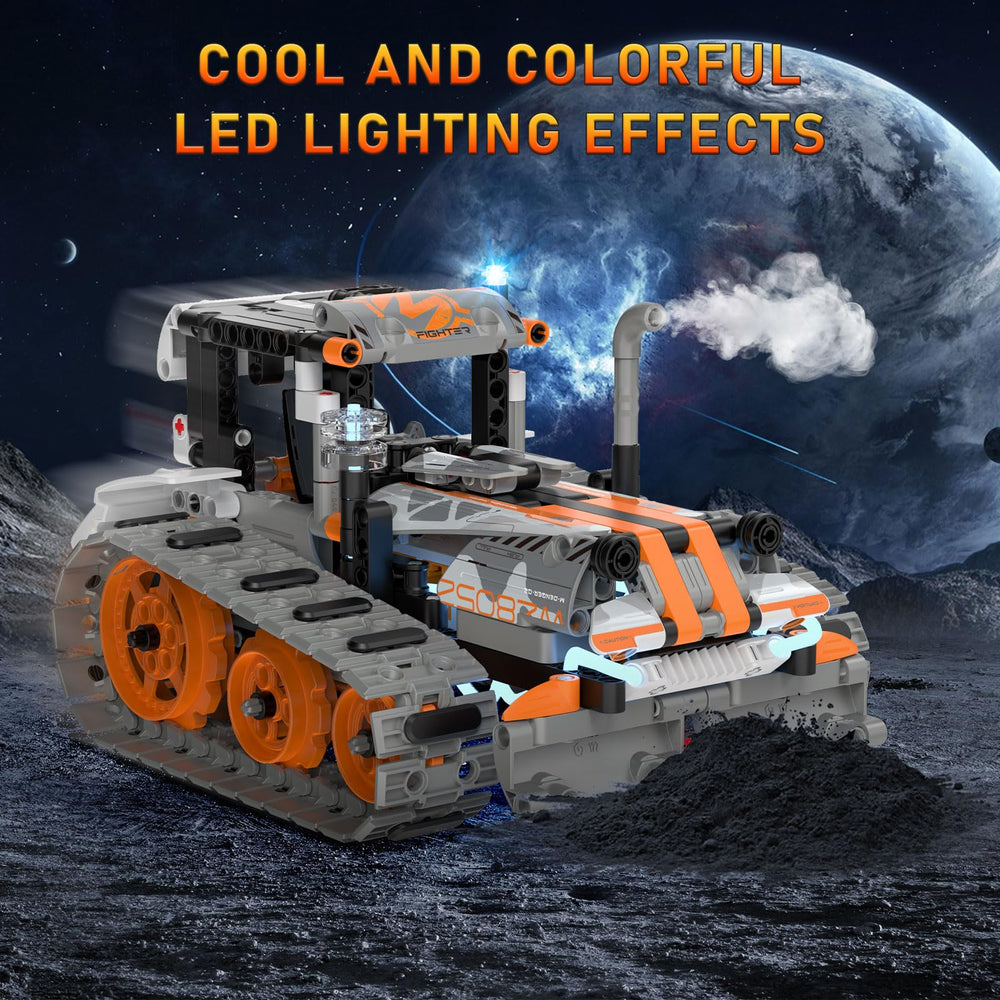 QHECTTY LED light effects enhance action during playtime.