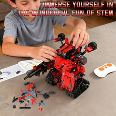 QHECTTY app and remote control setup enables multi-user play and intuitive control.