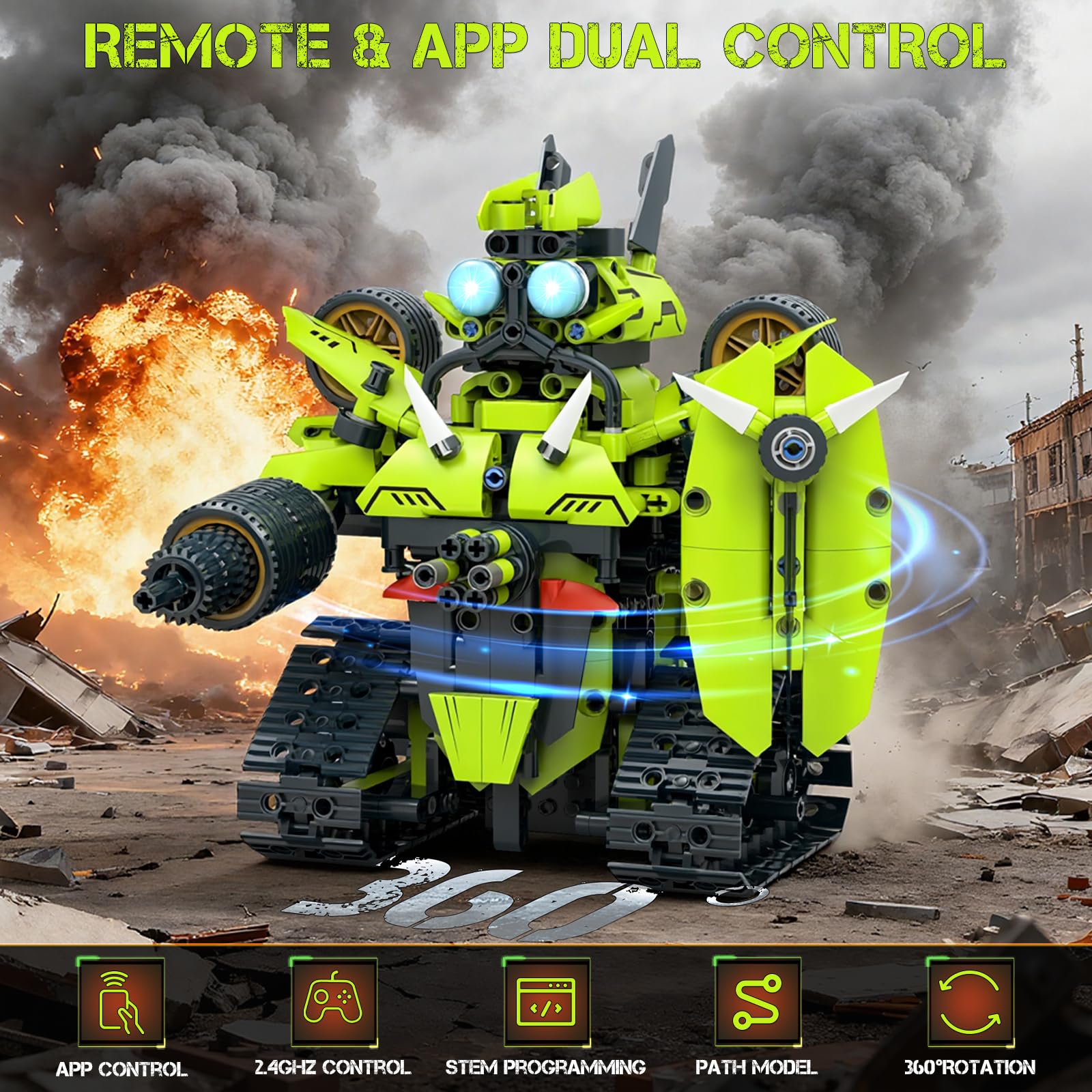 QHECTTY remote control features showcased for smooth indoor and outdoor play.
