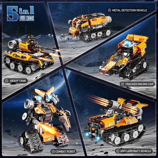 QHECTTY robot tank model inspires imaginative robotics play and problem-solving.