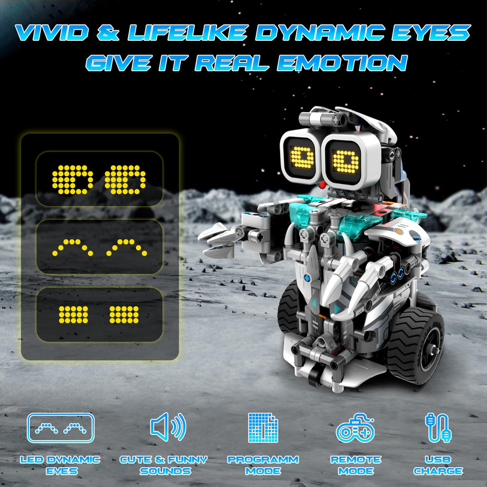QHECTTY STEM mecha robot alien model for collaborative building