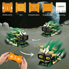 QHECTTY LED dynamic eyes visual focus highlights futuristic design.