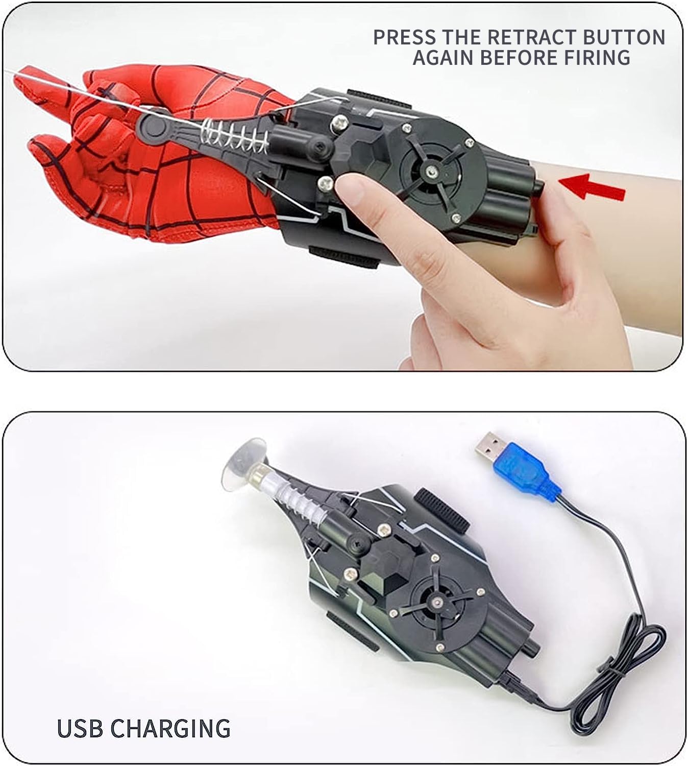 QHJIU Spider Hand Glove demonstrates versatile costume-play use