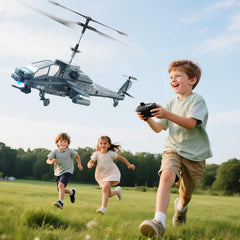 QI XING Apache RC helicopter uses durable design for long-lasting fun