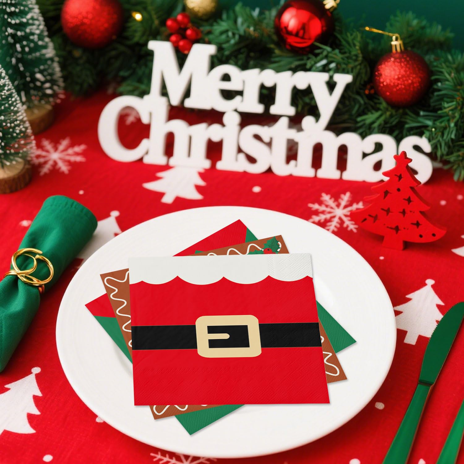QIYANPAX elf napkins brighten kid-friendly holiday table