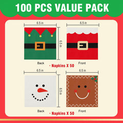 QIYANPAX gingerbread-man napkins add warm holiday vibes to gatherings