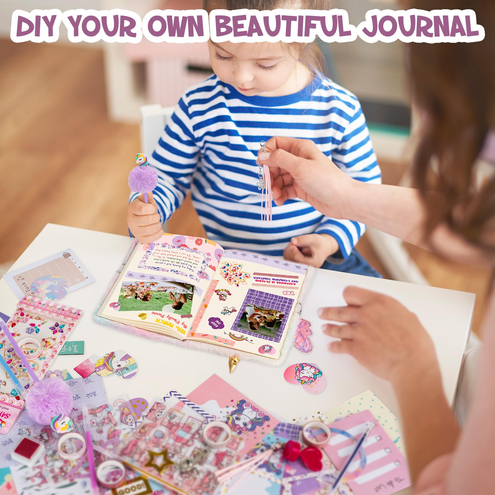 QIYVLOS sticker assortment for decorating diaries with whimsy and color.