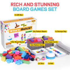 QianShouYan pattern cards inspire creativity as kids match shapes with blocks.