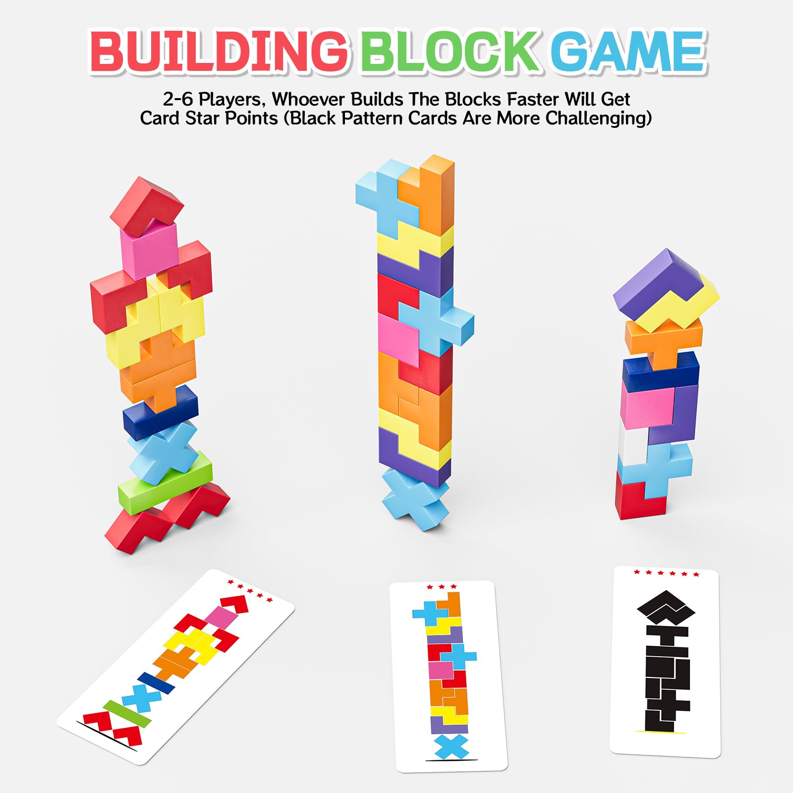 QianShouYan tower cards and 3D bases accelerate fast-paced stacking challenges.