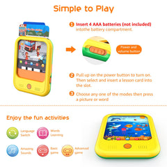 Qiaojoy 40-Themes Learning Cards image features diverse topics like alphabets and vehicles.