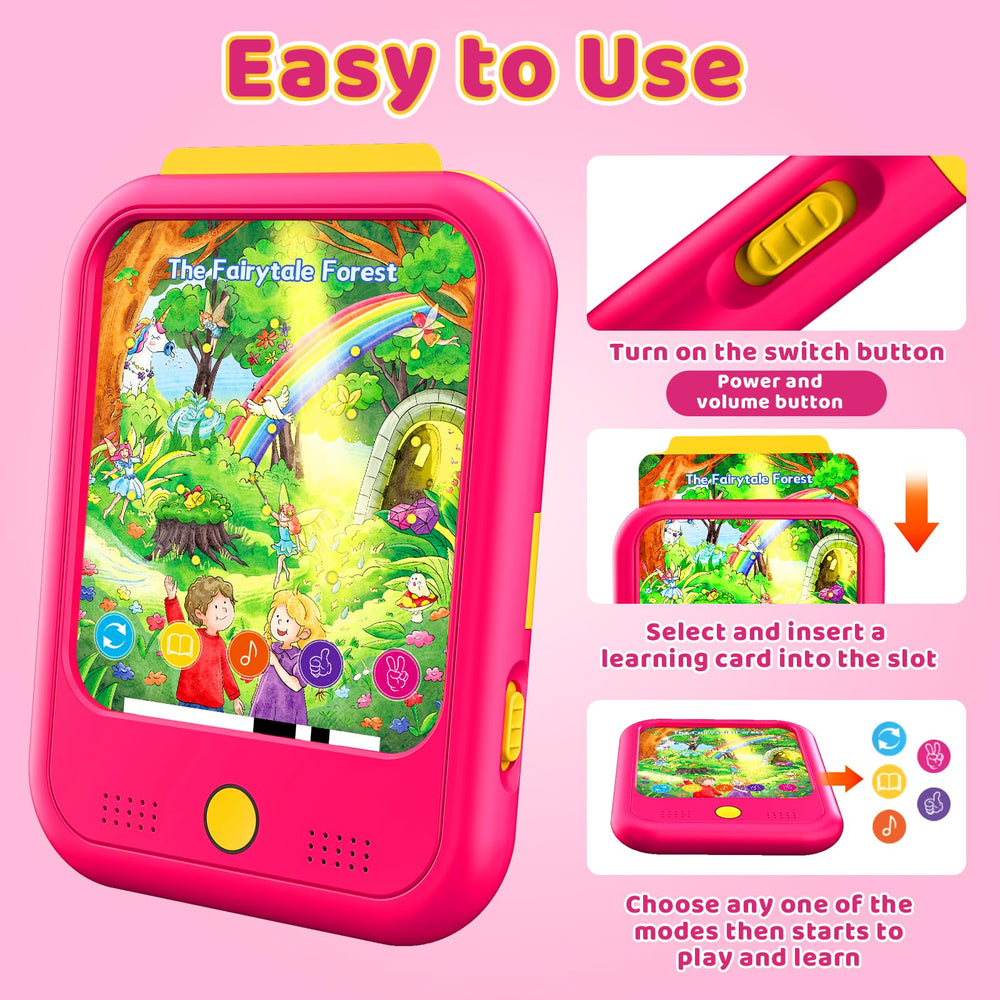 Qiaojoy Kids Learning Tablet durable-abs-material withstands daily toddler use.