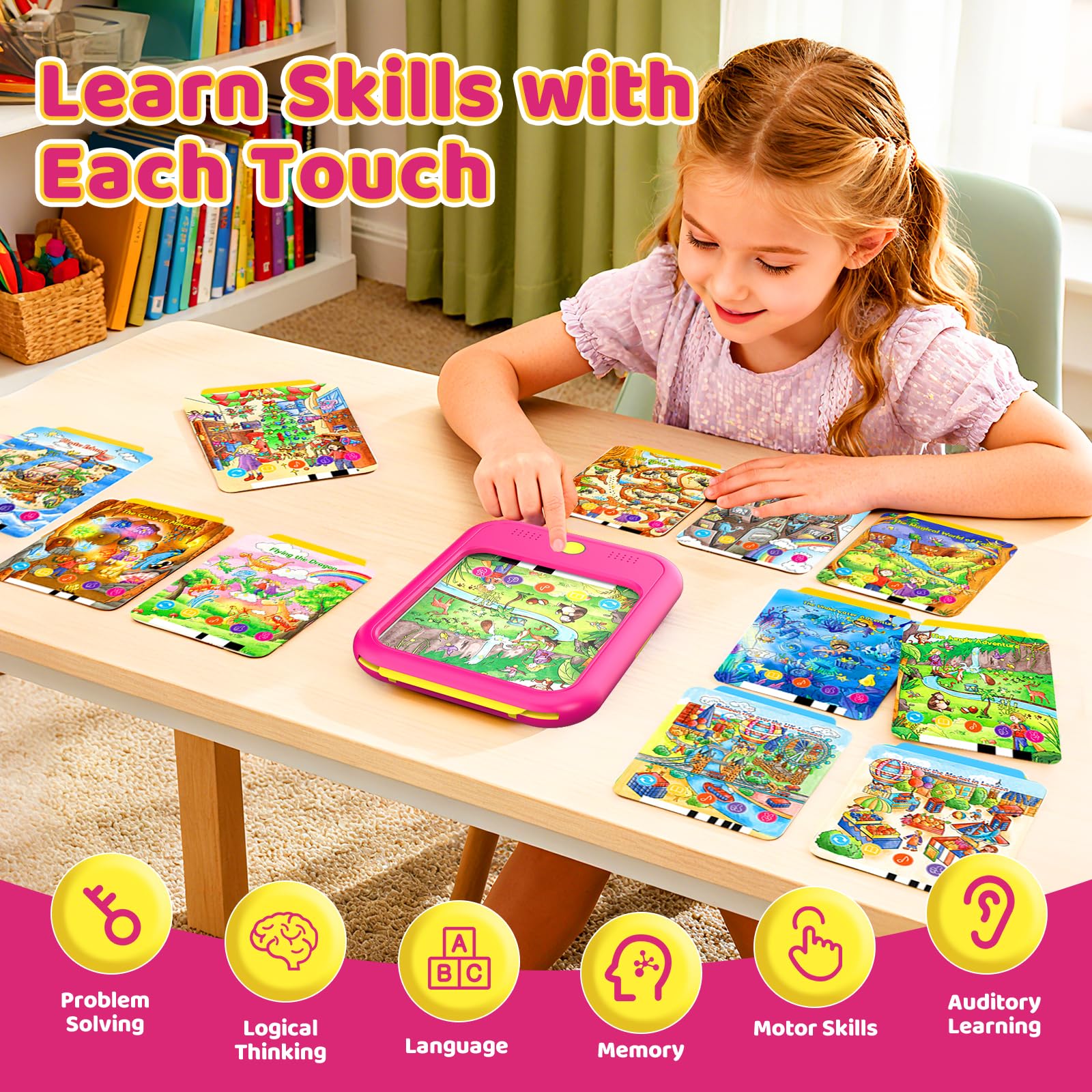 Qiaojoy Kids Learning Tablet story-adventures spark imagination and cultural curiosity.