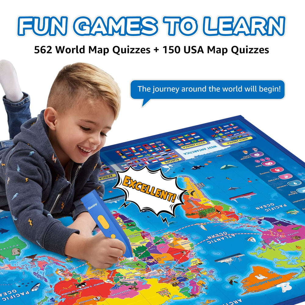 Qiaojoy quiz-games-learning offers three levels for age-appropriate challenges
