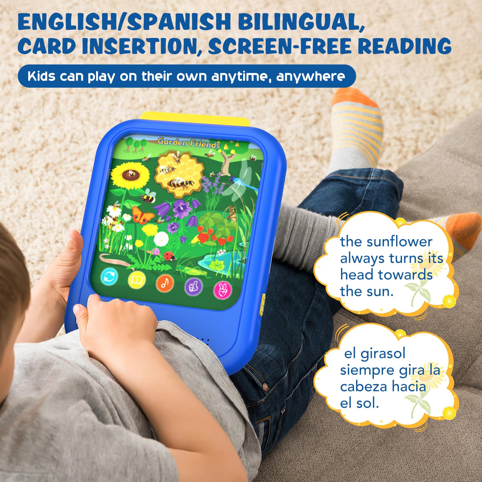 Qiaojoy screen-free learning tablet designed to reduce screen time