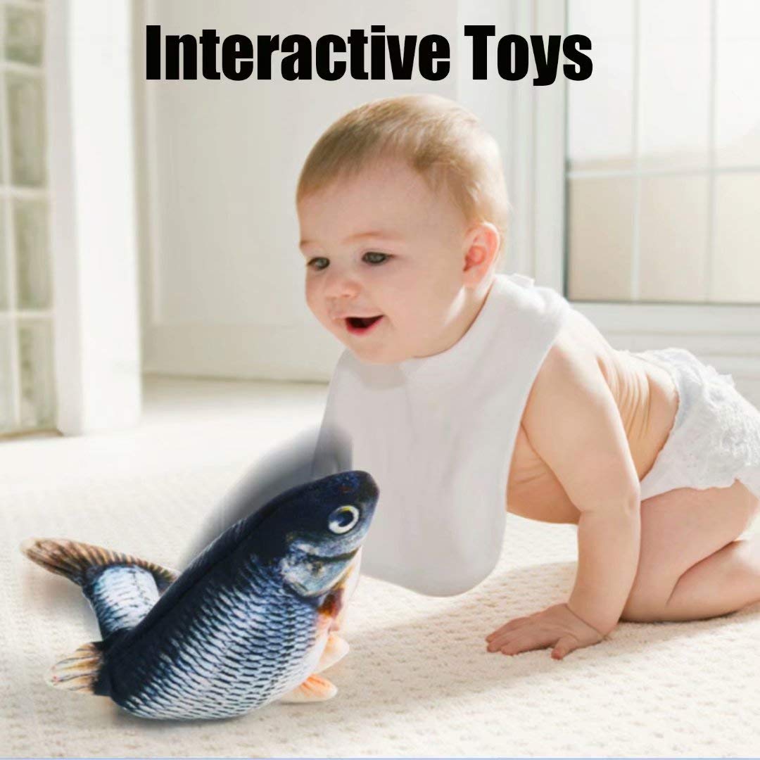 QIAONIUNIU 3D-printed realistic fish design adds lifelike appearance to playtime.