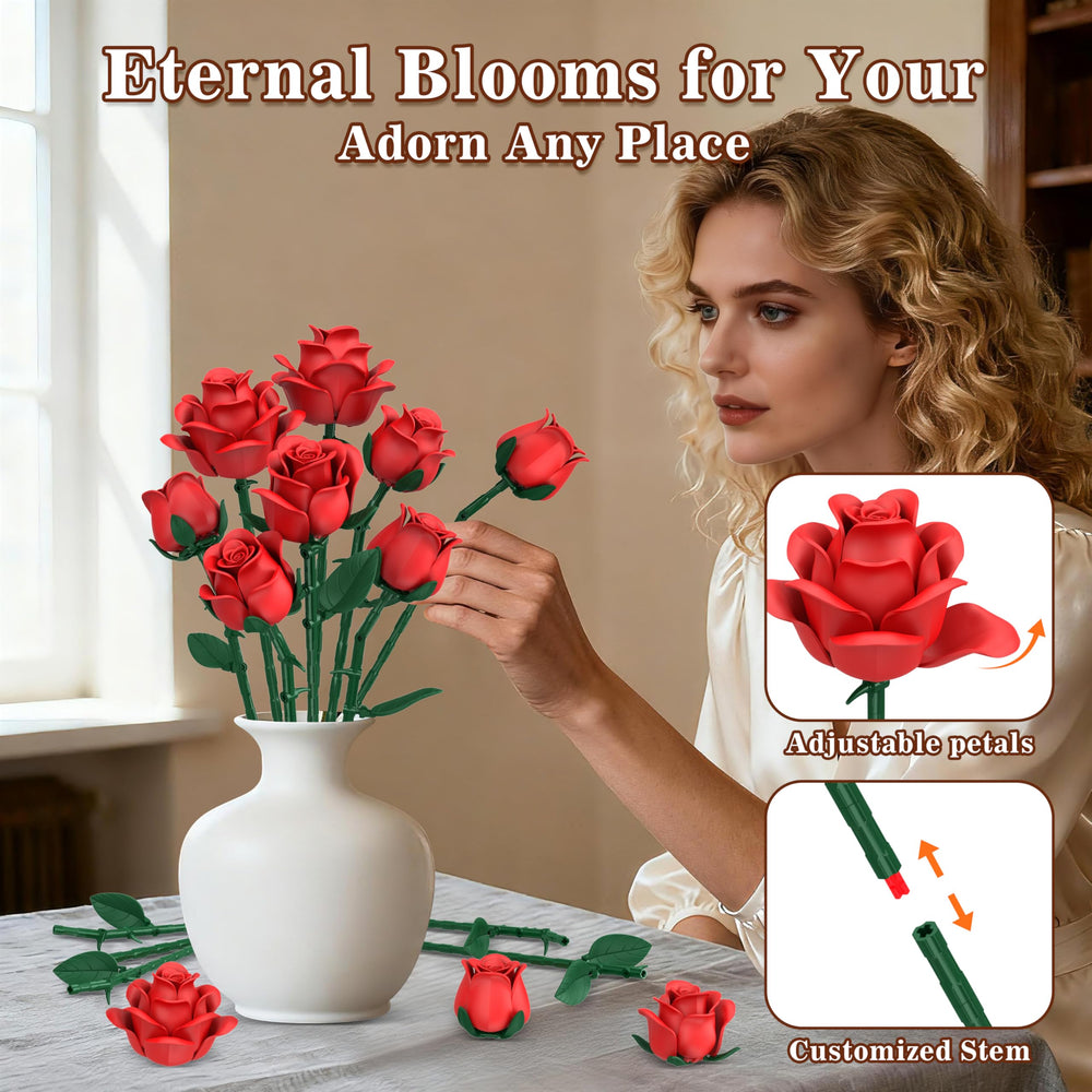 QIFUN gift-ready rose bouquet that never fades for Valentine’s Day