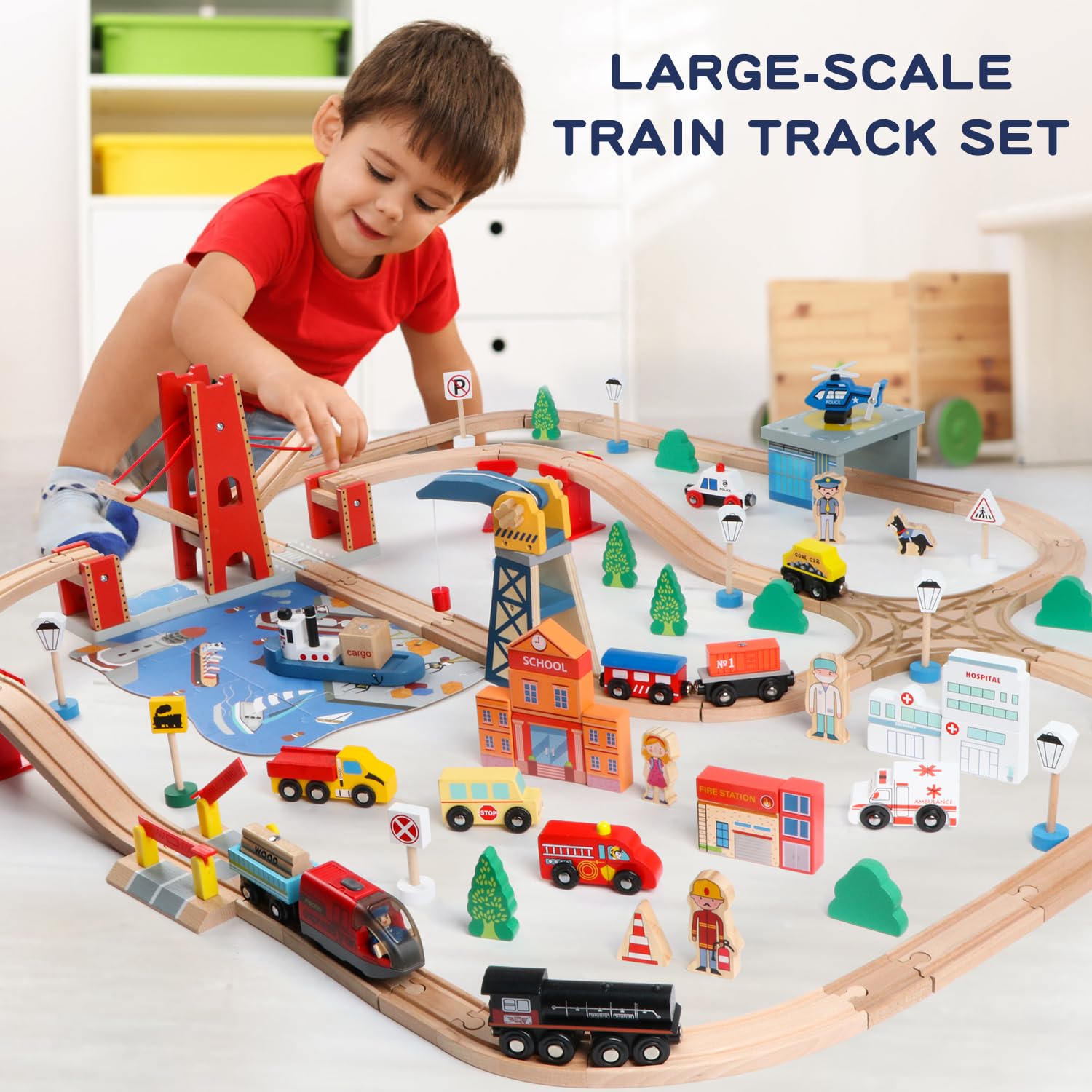 Qilay birthday gift railway set for boys and girls