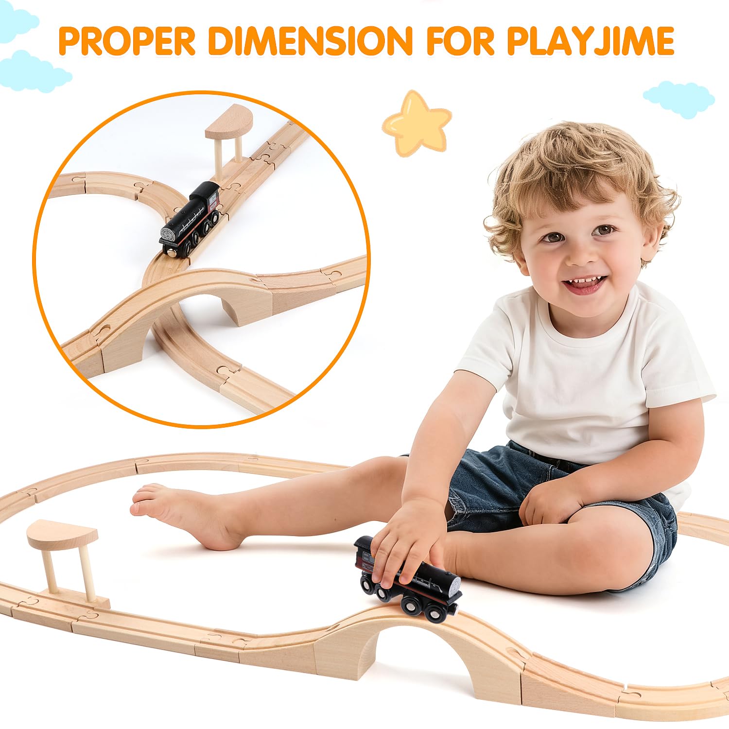 Qilay magnetic trains enable smooth magnetic play and quick setup.