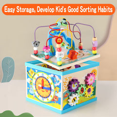 Qilay shape sorter aiding shape recognition with safe, rounded edges