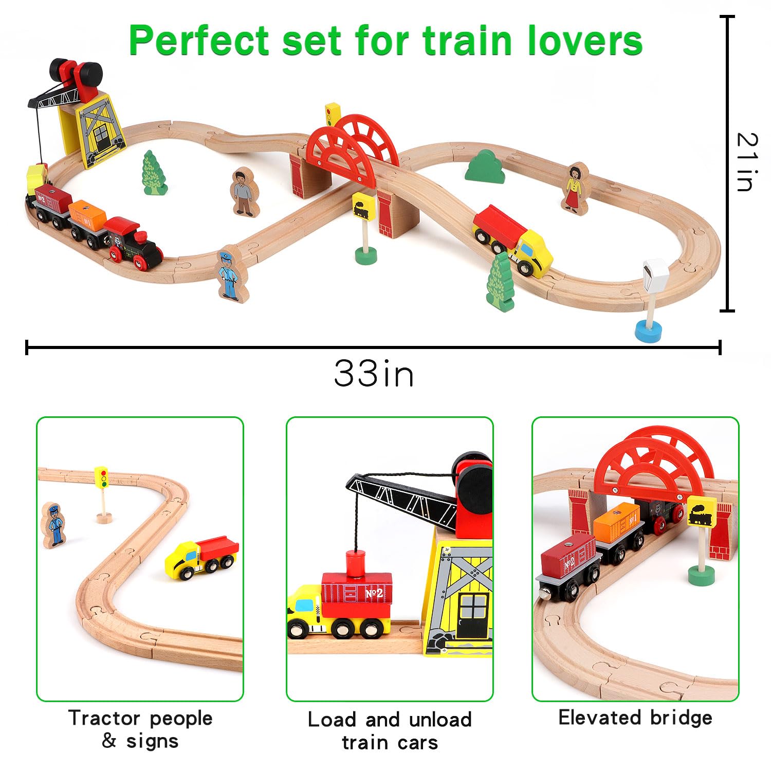 Qilay cargo magnets enable interactive loading and unloading play.