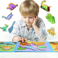 QimuMku fruits magnetic puzzle engages color and shape recognition for toddlers