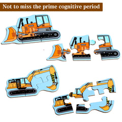 QimuMku magnetic puzzles showing cars on fridge enhance hand-eye coordination