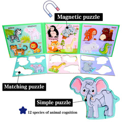 Qimumku magnetic puzzles cars designed for portable, quiet play during travel