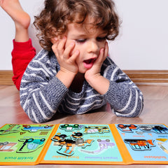 QimuMku magnetic puzzles with fruits on fridge encourage sensory exploration