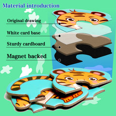 Qimumku magnetic puzzles travel setup showing compact design for trips
