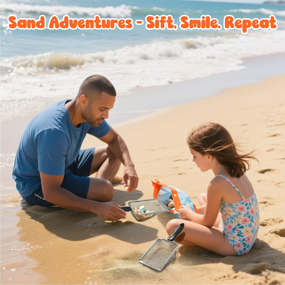 QINGLER shell and sand filtering tool perfect for collecting shells and conches