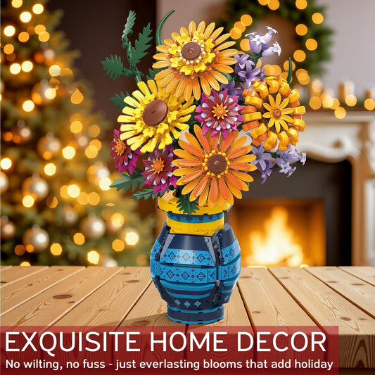 Qinline sunflower bouquet kit pieces for hands-on creativity and lasting decor