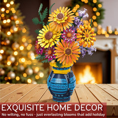 Qinline sunflower bouquet kit pieces for hands-on creativity and lasting decor
