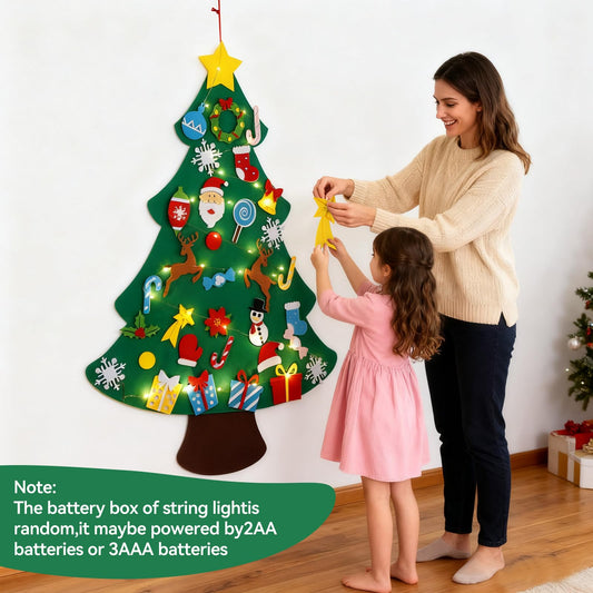 Qinthory 33-piece felt ornaments set for creative holiday crafting