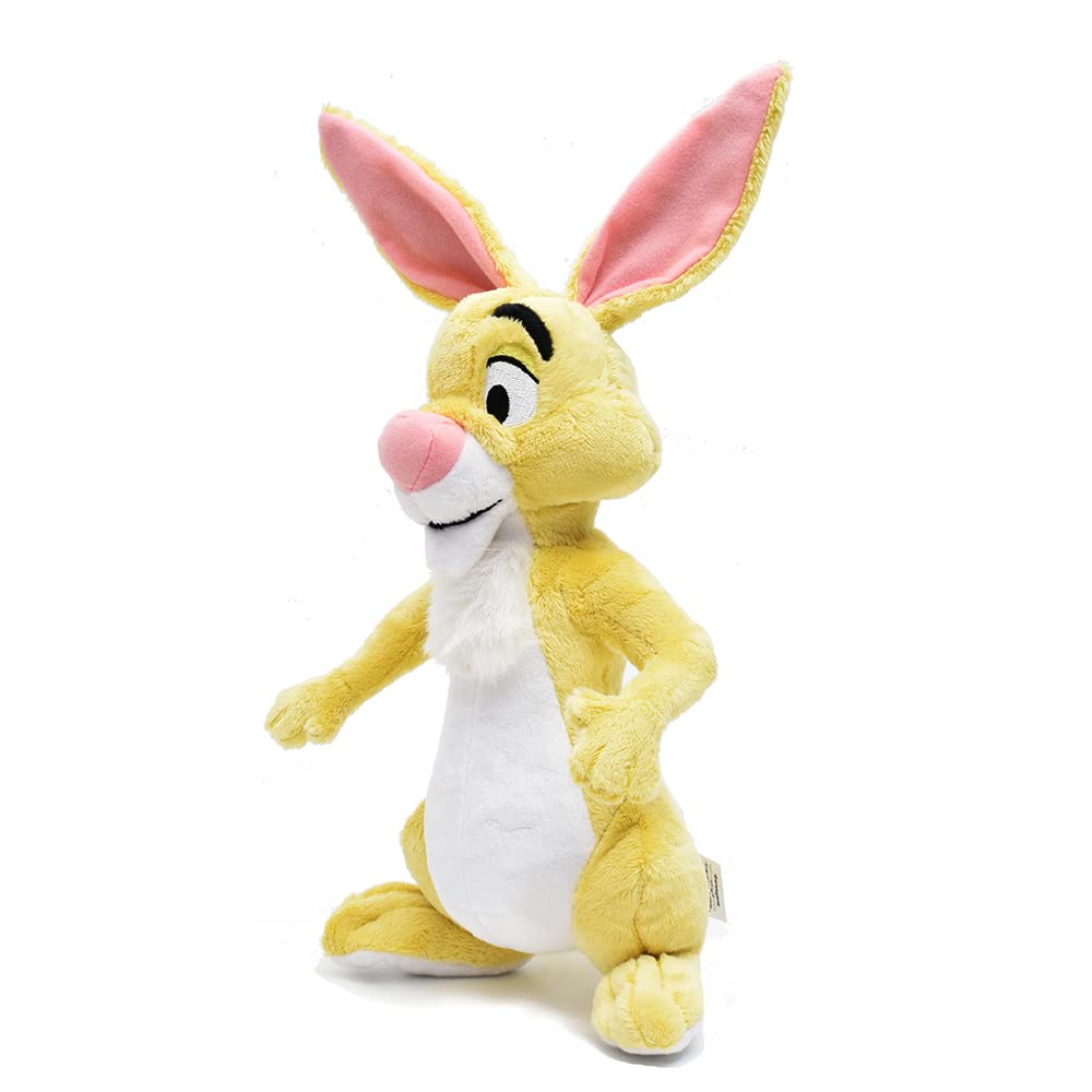 Qinvv rabbit stuffed animal close-up fabric detail highlighting soft texture.