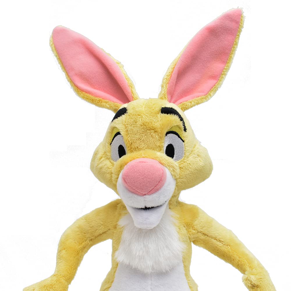 Qinvv rabbit stuffed animal 15-inch side view ideal for hugs and bedtime.