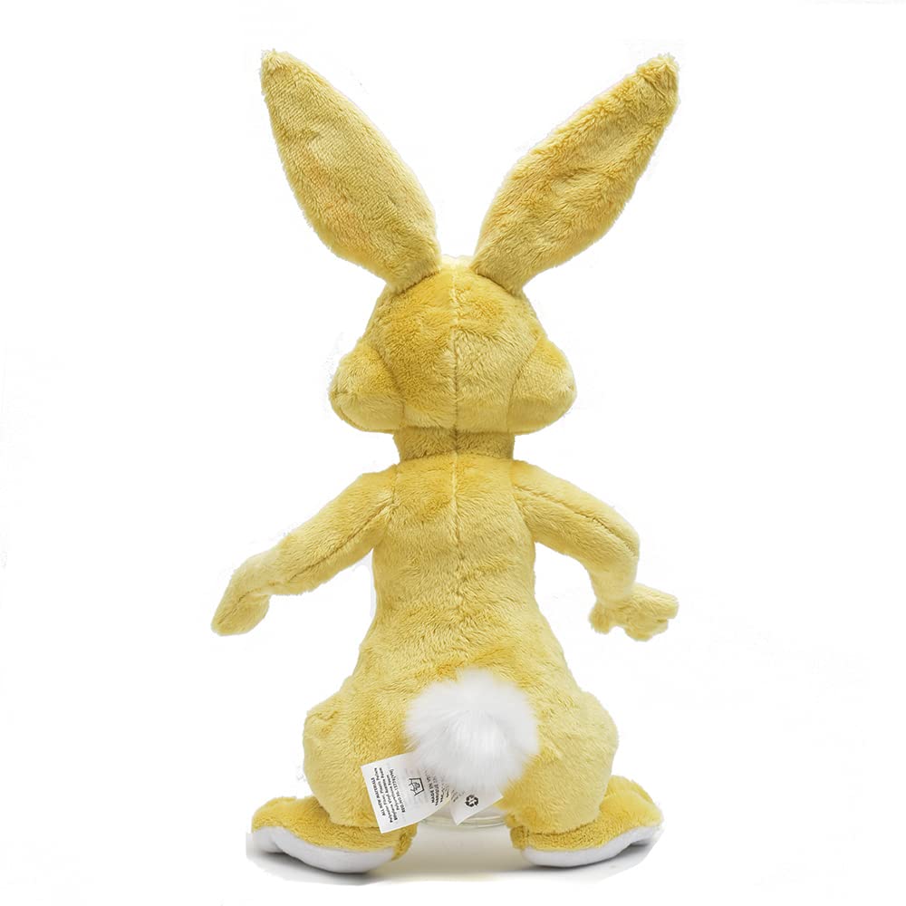 Qinvv rabbit stuffed animal stitched-detail emphasizing quality and durability.