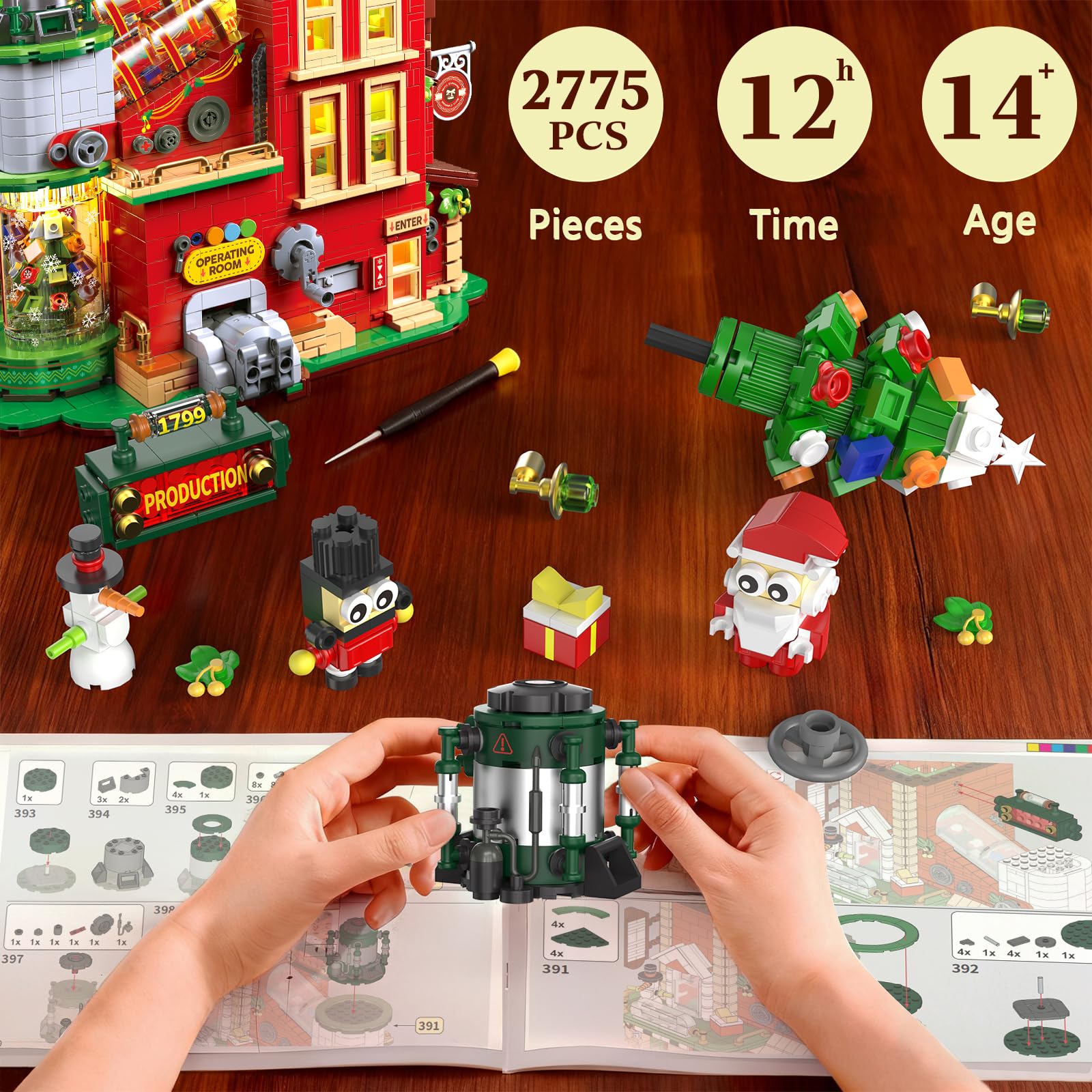 QiqoPoyee durable ABS construction supports hands-on building and long-term display.