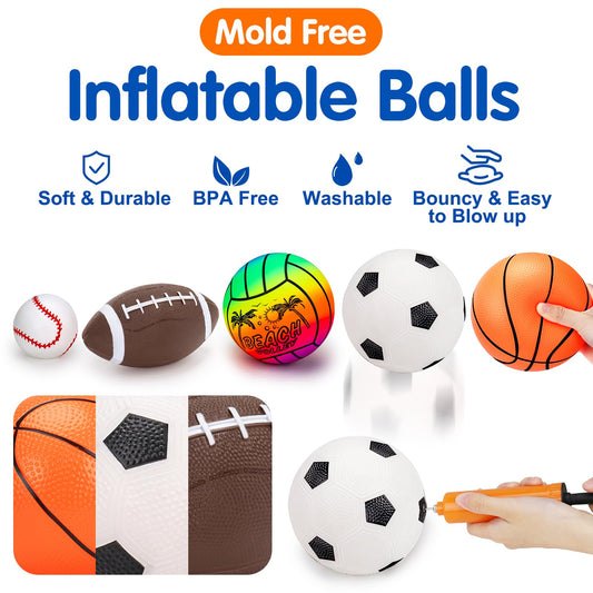 Qirptey basketball ball for toddlers—soft texture, beginner friendly bounce.
