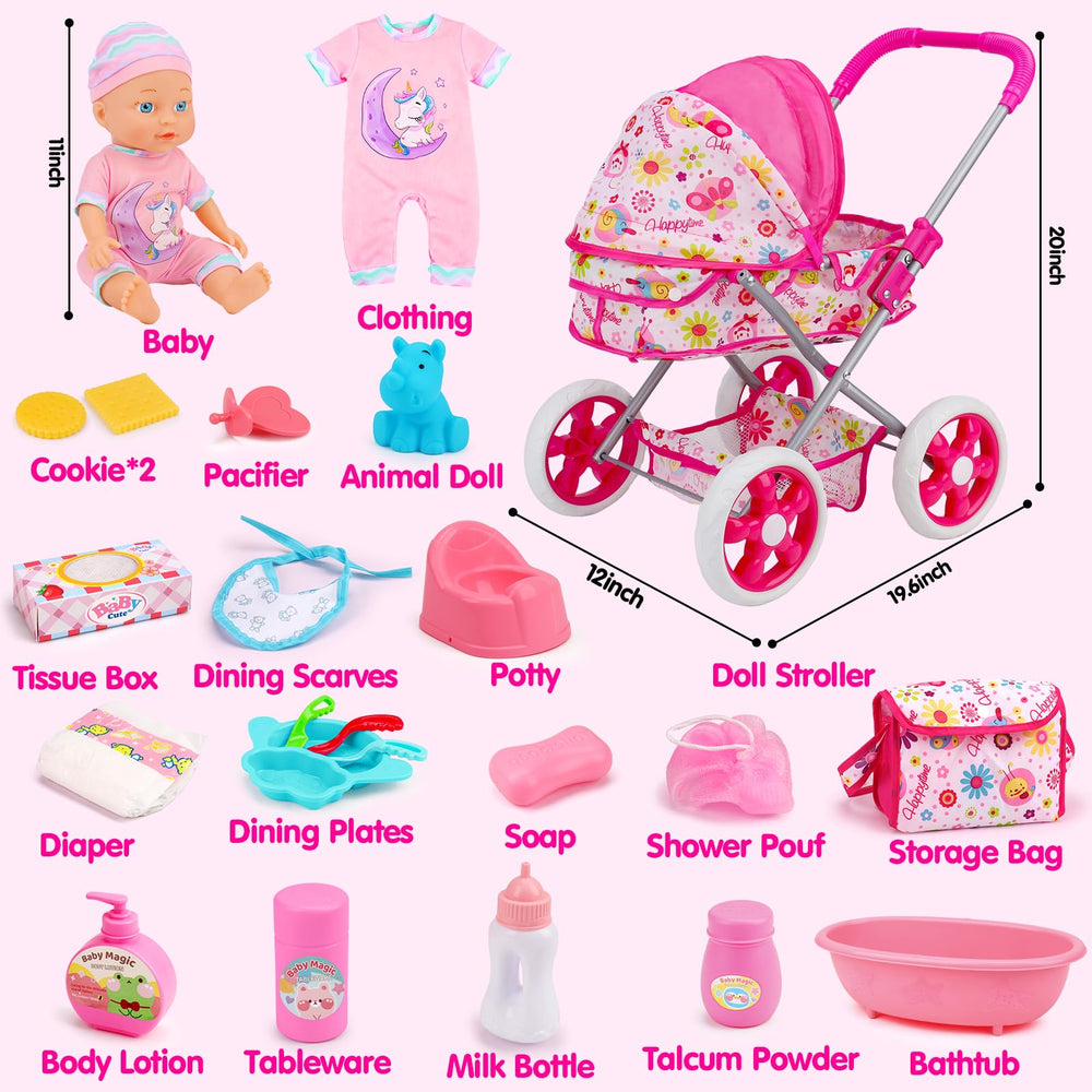 Qirptey Doll Bath Tub – encourages pretend bathing and grooming play.